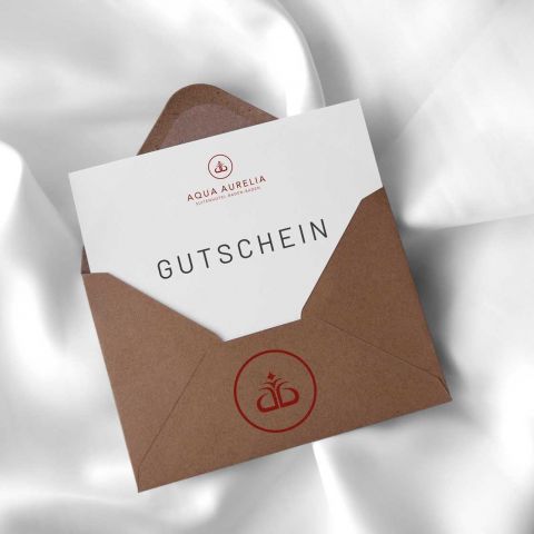 A envelope on bedsheets in the hotel in the black forest in Baden-Baden