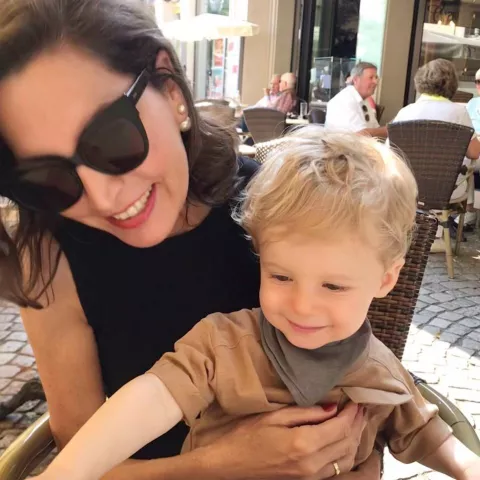 Regina Bender mit Johannes